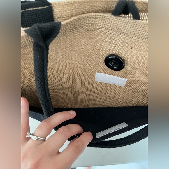 Las Vegas Hello Weekend/ Burlap tote bag/ Water resistant - Picture 3 of 8